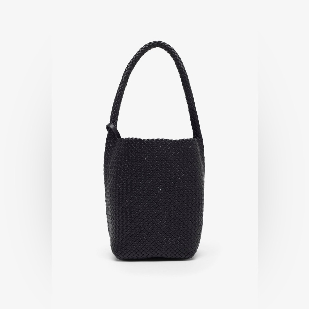 Black Woven Shoulder Bag
